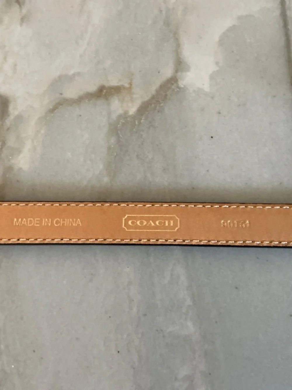 Coach Patent leather belt
